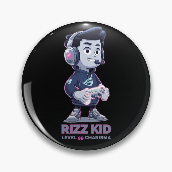 Item preview, Rizz Kid Level 99 Charisma Gaming Design designed and sold by MALIKABO.