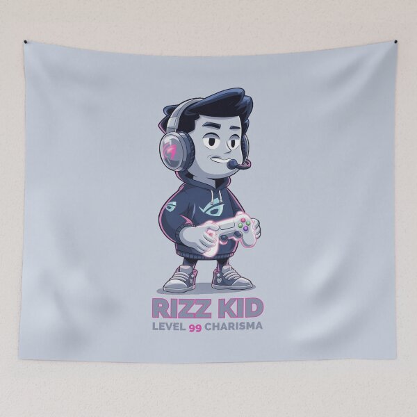 Item preview, Rizz Kid Level 99 Charisma Gaming Design designed and sold by MALIKABO.