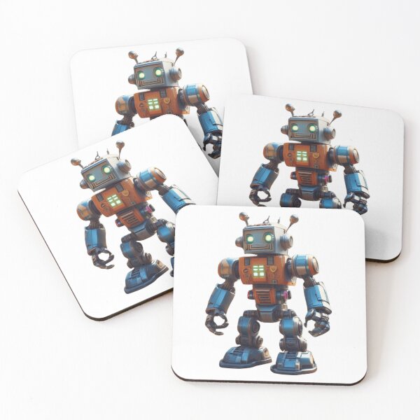 Item preview, Orange and Blue Robot designed and sold by UNK-Fatigues.