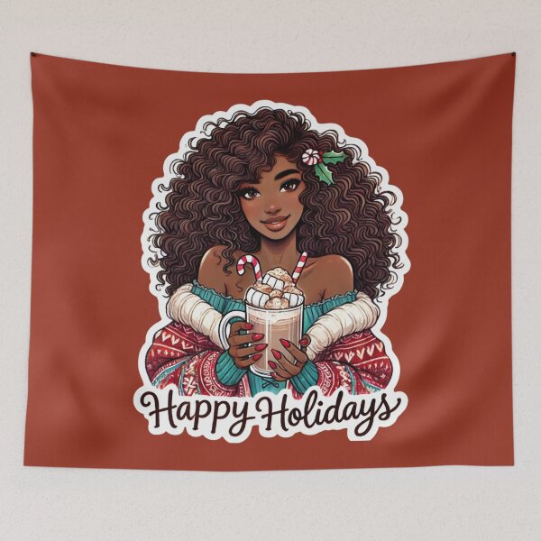 Item preview, Cozy Holiday Glow: Burgundy Beauty Sticker 2 designed and sold by DEEPDesignsART.