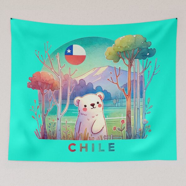 Item preview, Pumalin Park Chile Watercolor Minimalist Sticker,   designed and sold by PaintMeWorld.