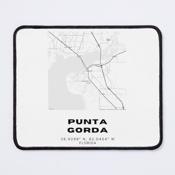 Item preview, Minimalist Punta Gorda Map Art - Florida City Coordinates Design designed and sold by RM-Journey.