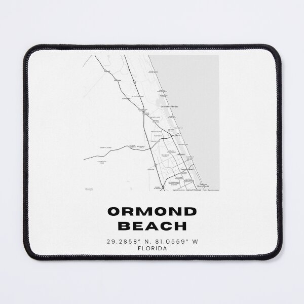 Item preview, Minimalist Ormond Beach Map Art - Florida City Coordinates Design designed and sold by RM-Journey.