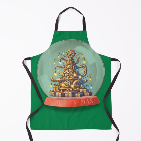Item preview, Steampunk Christmas Tree in Snow Globe designed and sold by DreamsArtwear.