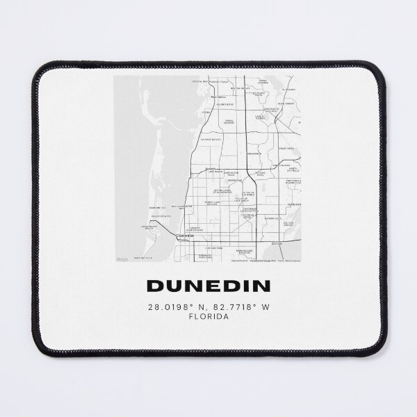 Item preview, Minimalist Dunedin Map Art - Florida City Coordinates Design designed and sold by RM-Journey.