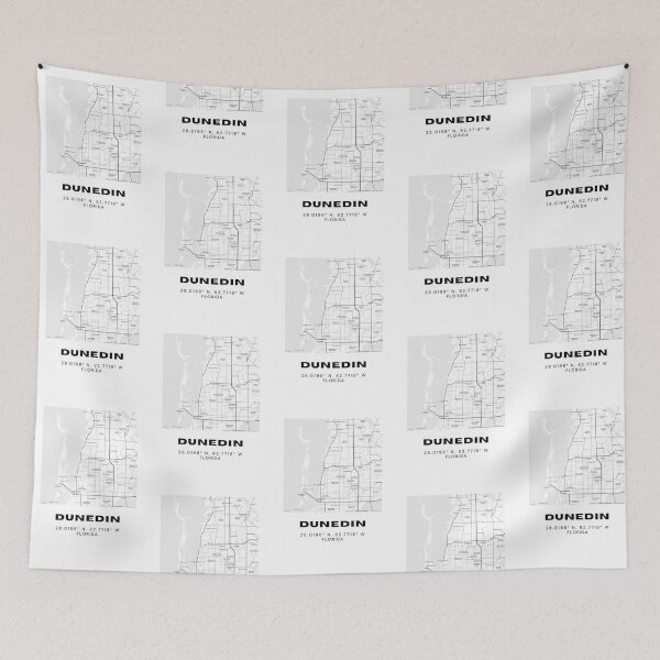 Item preview, Minimalist Dunedin Map Art - Florida City Coordinates Design designed and sold by RM-Journey.