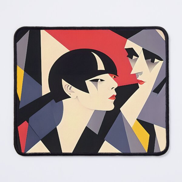 Aperçu de l'œuvre Duo Cubiste créée et vendue par jeanneserpiere.