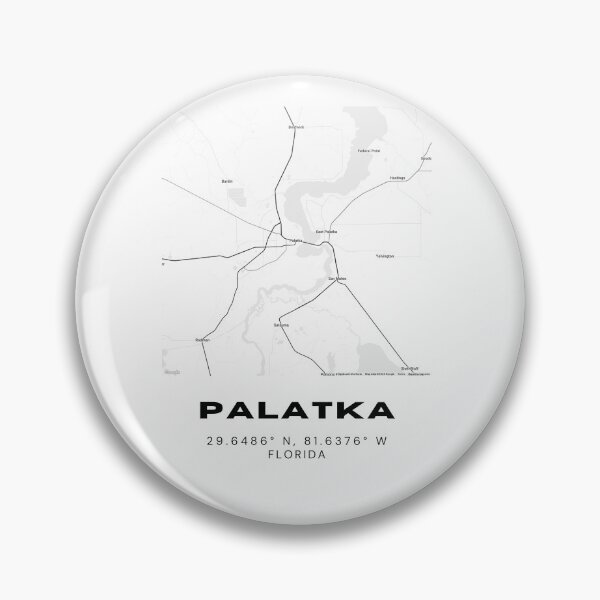 Item preview, Minimalist Palatka Map Art - Florida City Coordinates Design designed and sold by RM-Journey.