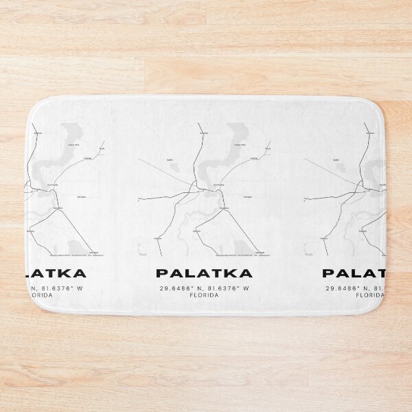 Item preview, Minimalist Palatka Map Art - Florida City Coordinates Design designed and sold by RM-Journey.