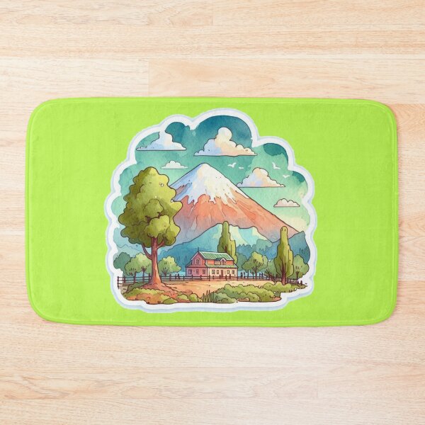 Item preview, Pumalin Park Chile Watercolor Minimalist Sticker,   designed and sold by PaintMeWorld.