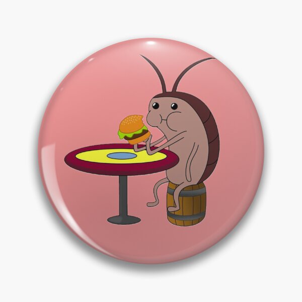 Item preview, Cockroach eating krabby patty from Spongebob designed and sold by Sunnydalecinema.
