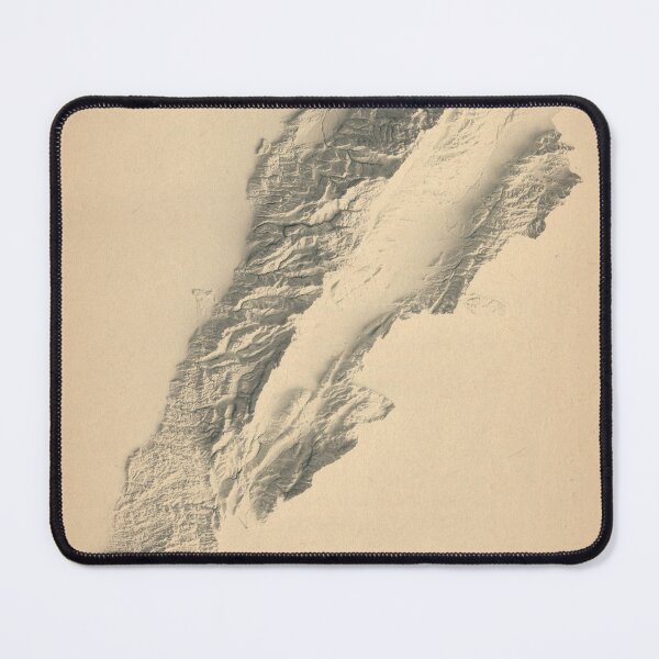 Item preview, Lebanon Shaded Relief 3D Map digitally-rendered designed and sold by ThinkAboutMaps.