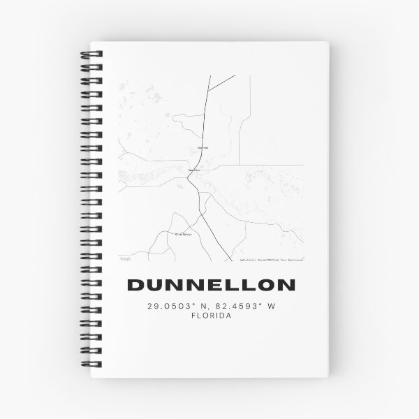 Item preview, Minimalist Dunnellon Map Art - Florida City Coordinates Design designed and sold by RM-Journey.