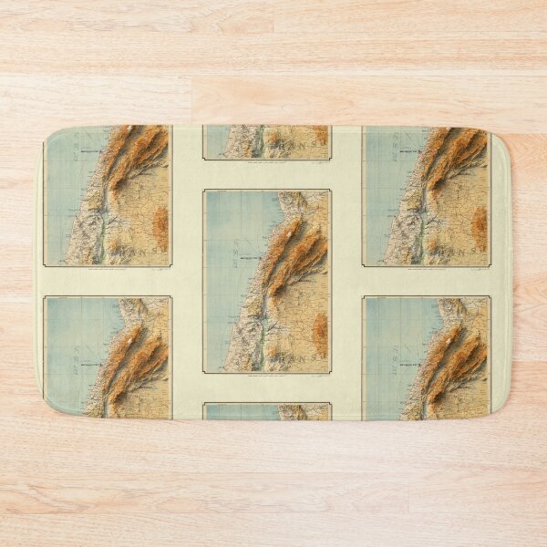 Item preview, 1931 Lebanon Shaded Relief 3D Map digitally-rendered designed and sold by ThinkAboutMaps.