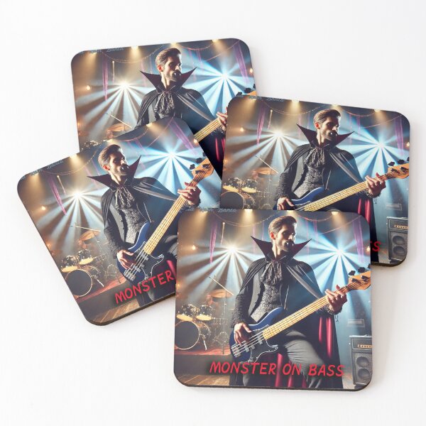 Item preview, Monster on Bass: Halloween Rock Show designed and sold by MySheetMusicArt.