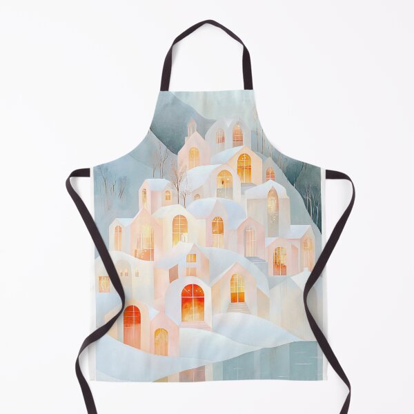 Item preview, Winter mountain village in candlelight designed and sold by MindKunst.