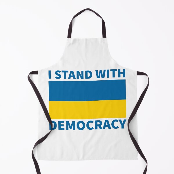 Item preview, I stand with democracy. Ukrainian flag design.  designed and sold by Rachel the Artist .