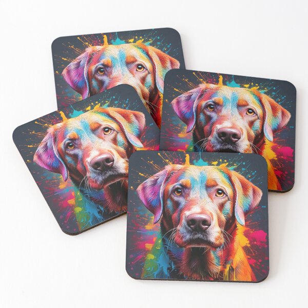 Item preview, Colourful Labrador designed and sold by Chloe Marsden.