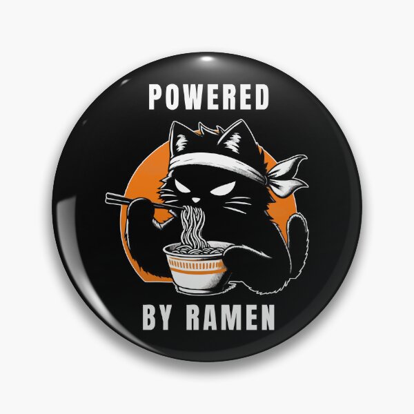 Item preview, Powered by Ramen Black Cat Japanese designed and sold by TomFrontierArt.