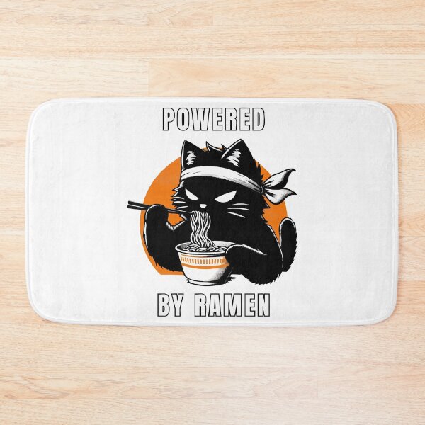 Item preview, Powered by Ramen Black Cat Japanese designed and sold by TomFrontierArt.