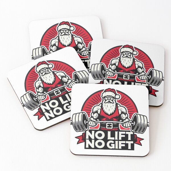 Item preview, No Lift No Gift, Christmas Fitness Santa designed and sold by PrideGayMonth.