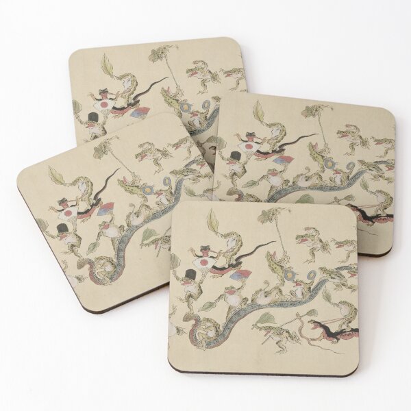 Item preview,  Kawanabe Kyosai - Frogs triumphing over snakes designed and sold by Onodera.
