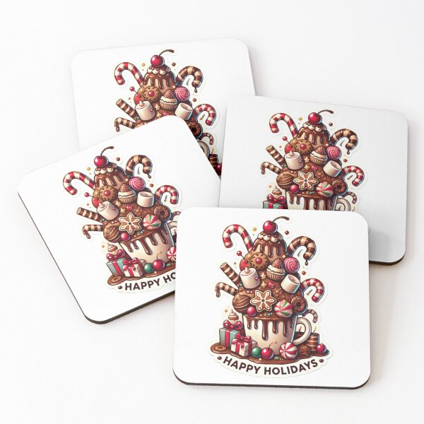 Item preview, Happy Holidays Hot Chocolate Tree designed and sold by DEEPDesignsART.