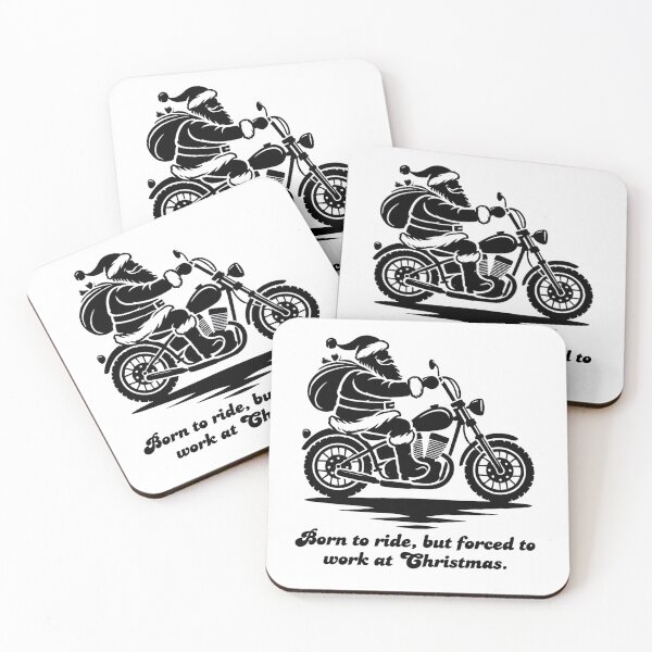 Item preview, Born To Ride, But Forced To Work At Christmas Funny Christmas Gift For Bikers designed and sold by MoniaZ.