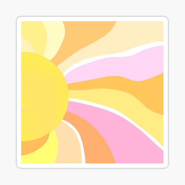 Item preview, Colorful Abstract Sunrise With Vibrant Yellow and Pink Waves designed and sold by photopictures.