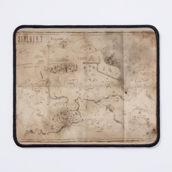 Item preview, S.T.A.L.K.E.R. 2 Chernobyl Exclusion Zone Map - Inspired Design designed and sold by Shkoln.
