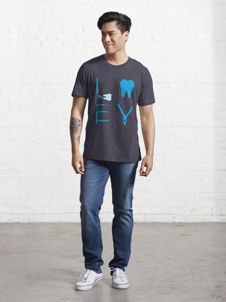 Alternate view of Dentist Love - Funny Dentist Gift Essential T-Shirt