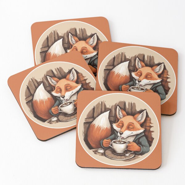 Item preview, Flamboyant Fox - Coffee Lover! designed and sold by AlinaSCorner.