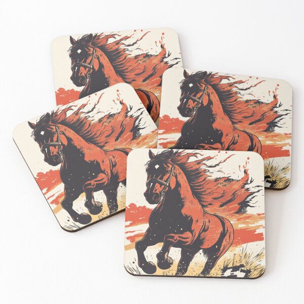 Item preview, A galloping horse with a Fiery Mane 馬 designed and sold by PrintsByFrank.