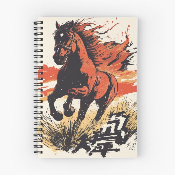Item preview, A galloping horse with a Fiery Mane 馬 designed and sold by PrintsByFrank.