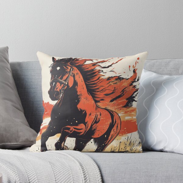 Item preview, A galloping horse with a Fiery Mane 馬 designed and sold by PrintsByFrank.