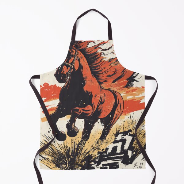 Item preview, A galloping horse with a Fiery Mane 馬 designed and sold by PrintsByFrank.