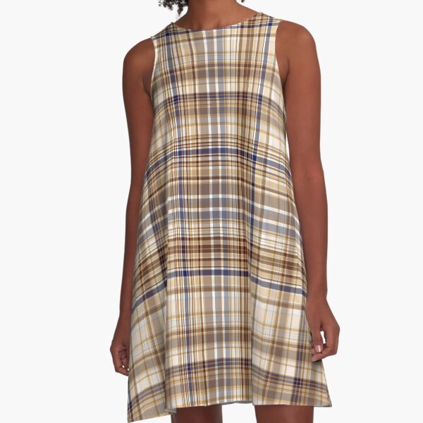 Item preview, Navy Beige Grey and White Men's Plaid Seamless Repeat designed and sold by Sharon Schwalbe.