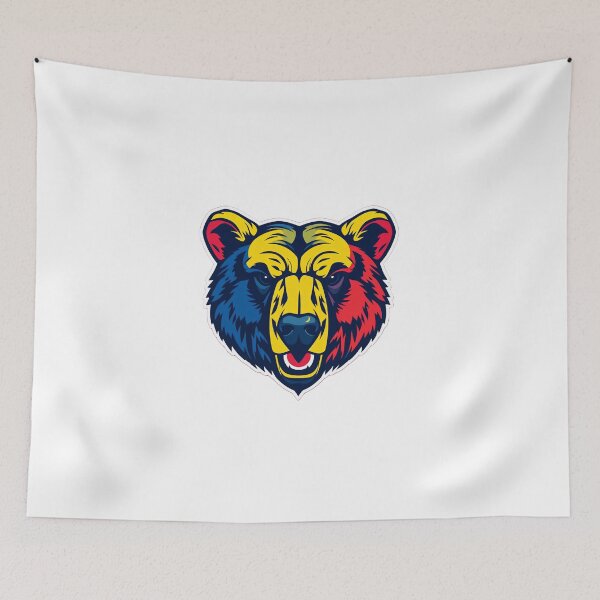 Item preview, Romanian Flag Bear Head Logo designed and sold by alexsk123.