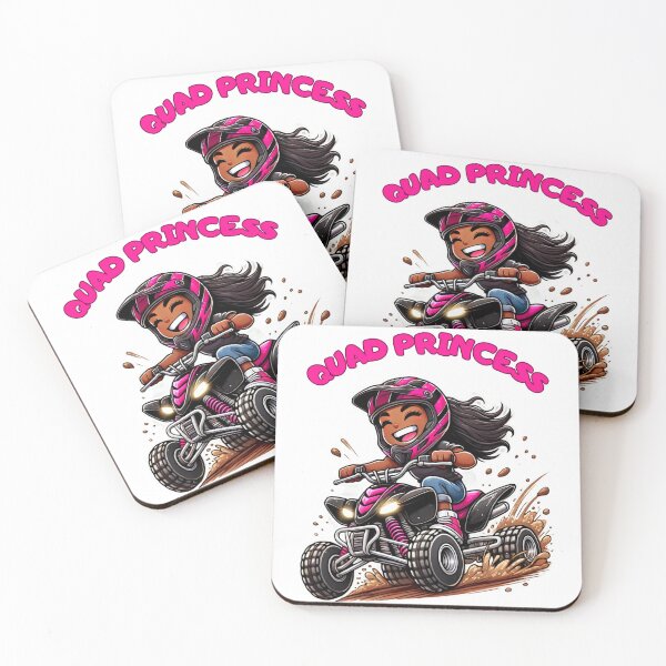Item preview, Quad Princess Black African American Off Road Girl designed and sold by BobHan.