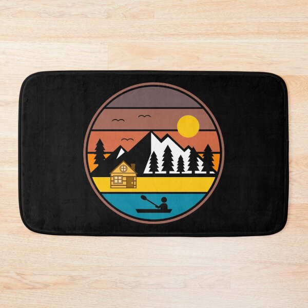 Item preview, Outdoor Nature Mountain Cabin Lake Canoeing Adventures designed and sold by Sunserize Designs.