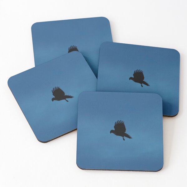 Item preview, red-tailed hawk in silhouette at twilight designed and sold by Blue Pacific Fury.