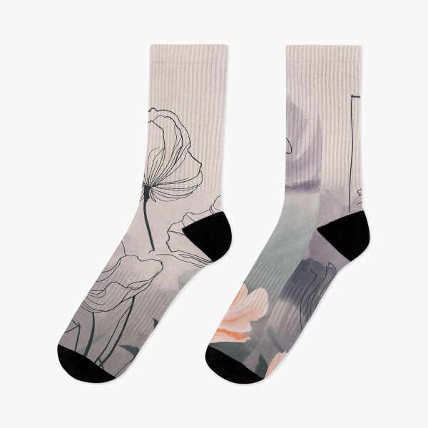 Item preview, Whimsical Blossoms: A Surreal Floral Painting | Dreamy Florals: Bold Ink with Pastel Gradients designed and sold by JOY STORE 45.