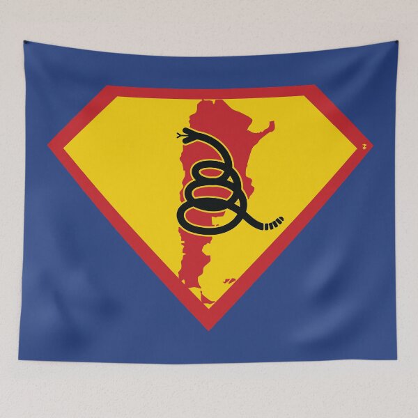 Item preview, ARGENTINA - Freedom Is The Superpower - Modern Gadsden Snake Flag - Dont Tread On Me SUPERHERO design designed and sold by pelagio.
