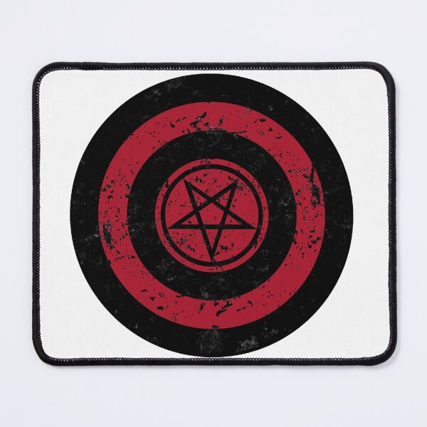 Item preview, Satanic Shield Black Pentagram 02 designed and sold by Hellbilly Designs.