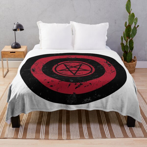 Item preview, Satanic Shield Black Pentagram 02 designed and sold by Hellbilly Designs.