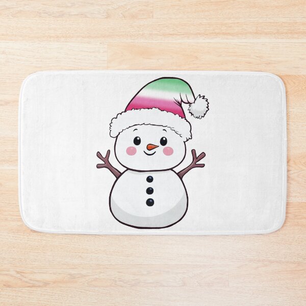 Item preview, Adorable Snowpal wearing an Abrosexual Pride Santa Hat | Abrosexual Pride Holiday Design designed and sold by Travelslightly.