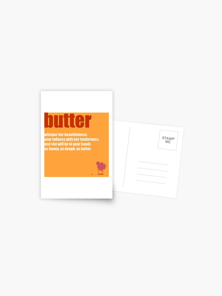 Thumbnail 1 of 2, Postcard, Butter designed and sold by MCANTO.
