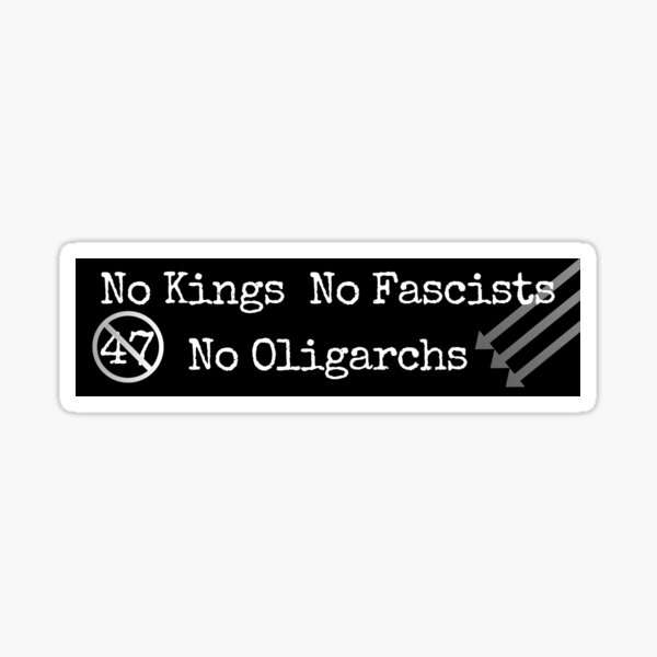 Vista previa del artículo con la obra «Sin reyes, sin fascistas, sin oligarcas», diseñado y vendido por JustSomeGuy359.