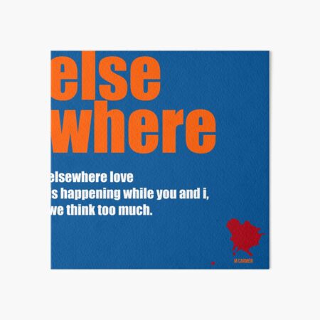 Elsewhere Art Board Print