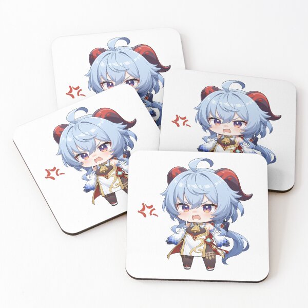 Artikelvorschau, Wütendes Ganyu-Chibi-Design für Genshin Impact-Fans entworfen und verkauft von YumeKurenai.